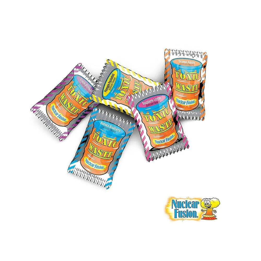 Toxic Waste Nuclear Fusion Sour Candy Packs: 1000-Piece Bag