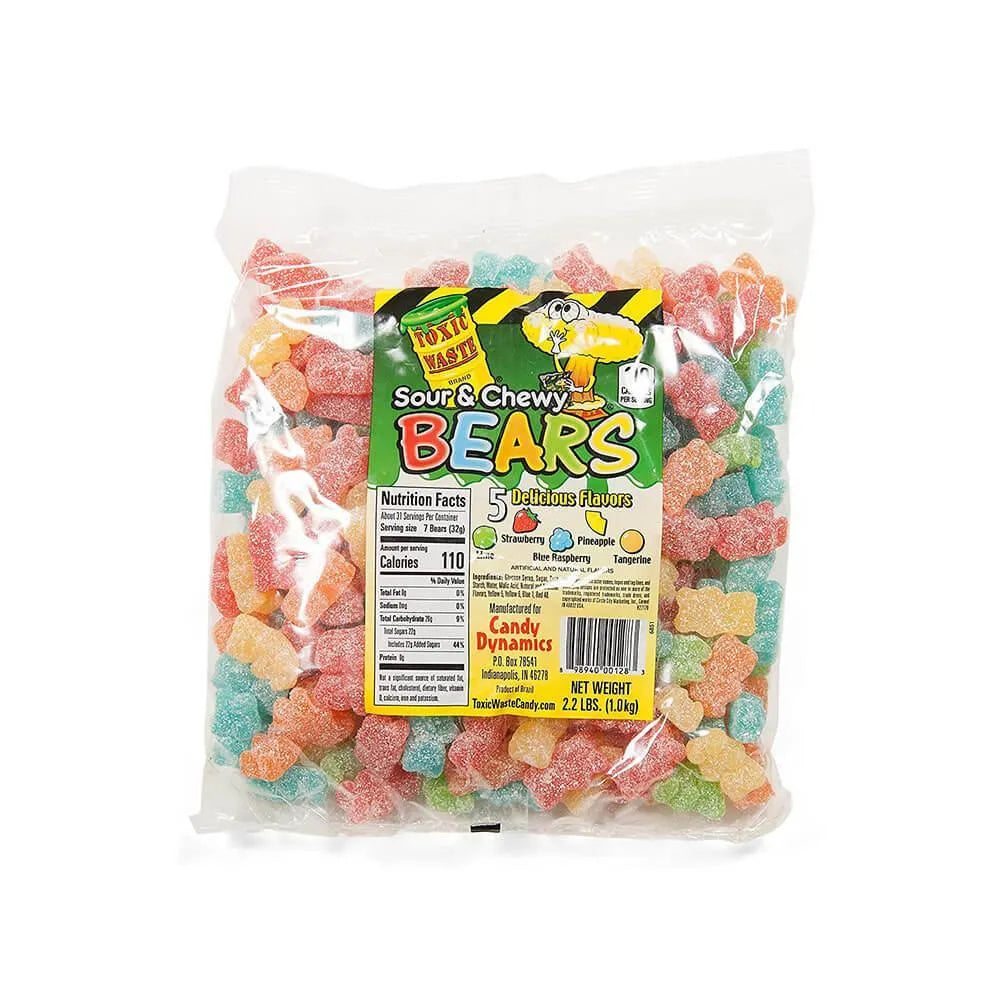 Toxic Waste Sour Gummy Bears: 1KG Bag