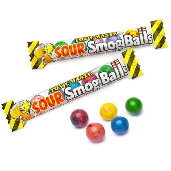 Toxic Waste Sour Smog Balls Candy Packs: 240-Piece Bag