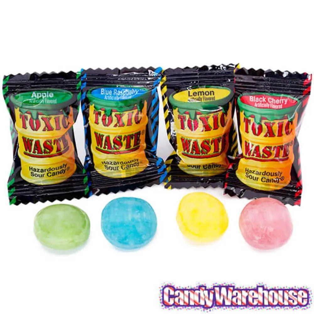 Toxic Waste Tie Dye Sour Candy Banks: 12-Piece Box