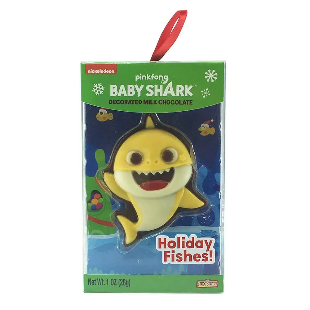 Treat Street Baby Shark Chocolate Tree Hangers: 12-Piece Box