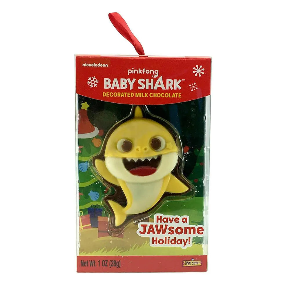 Treat Street Baby Shark Chocolate Tree Hangers: 12-Piece Box