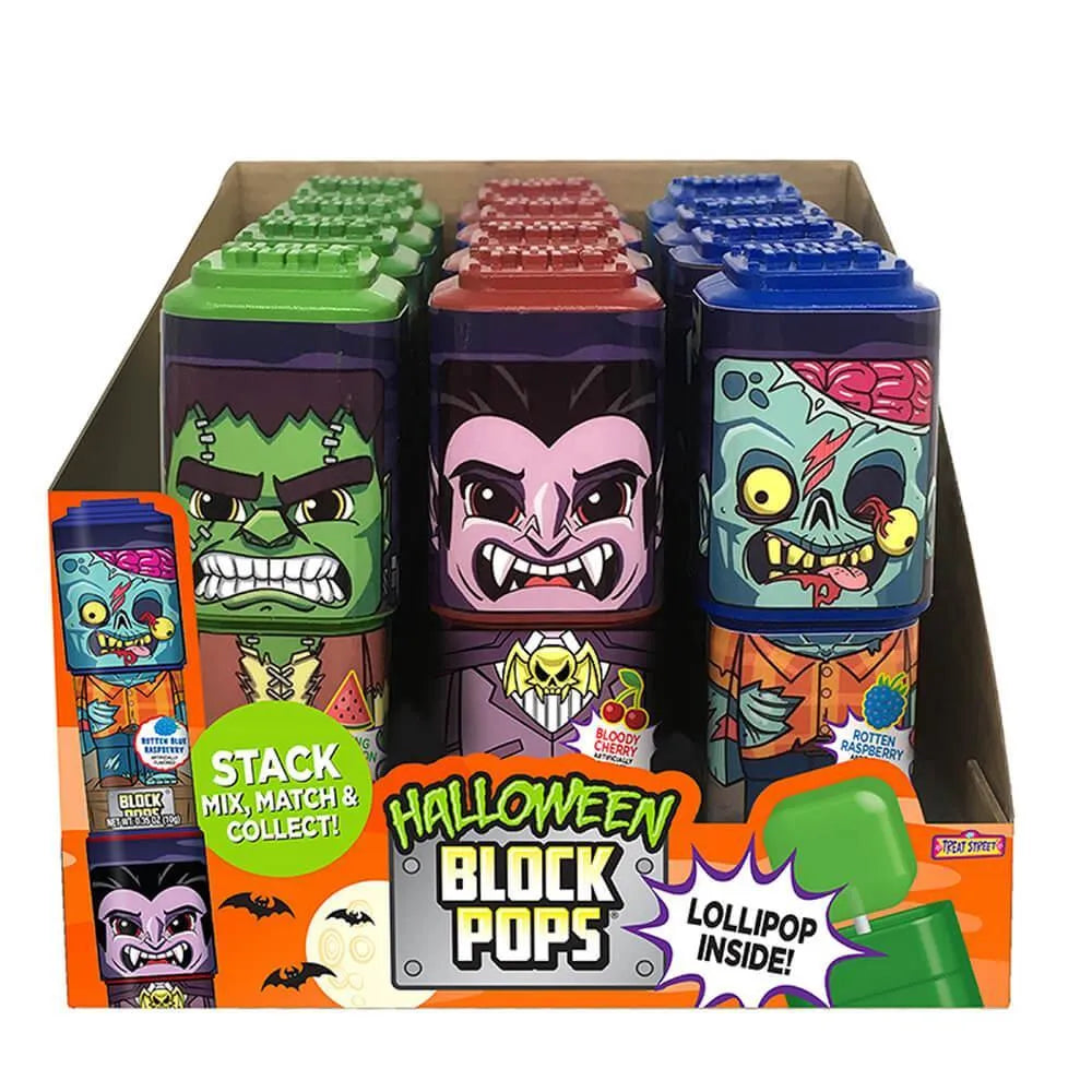 Treat Street Halloween Block Pops: 12-Piece Box