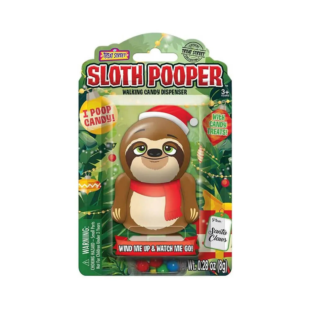 Treat Street Holiday Sloth Pooper Wind-Up Candy: 8-Piece Set