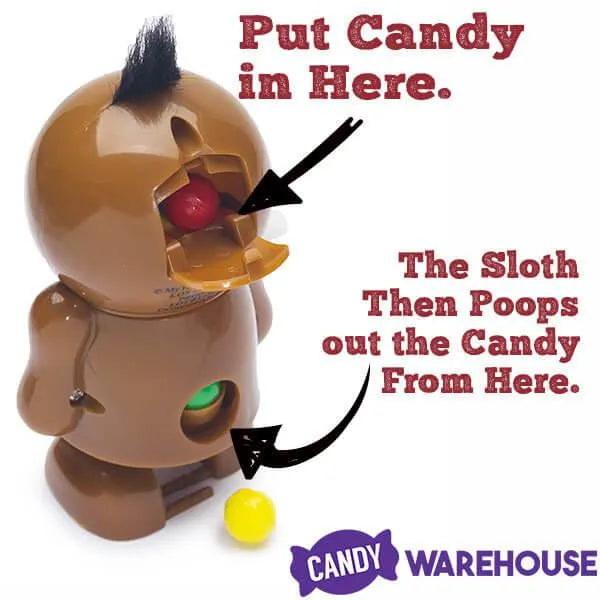 Treat Street Holiday Sloth Pooper Wind-Up Candy: 8-Piece Set