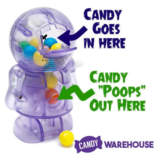 Treat Street Wind-up Halloween Glow-In-the-Dark Monster Candy Poopers: 8-Piece Set