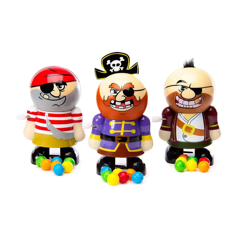 Treat Street Wind-up Pirate Candy Poopers: 3-Piece Set