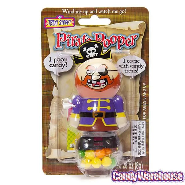 Treat Street Wind-up Pirate Candy Poopers: 3-Piece Set