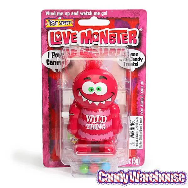 Treat Street Wind-up Valentine Love Monster Candy Poopers: 8-Piece Set