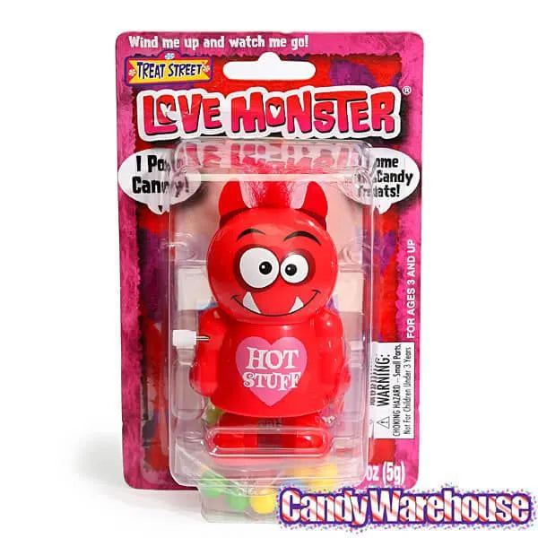 Treat Street Wind-up Valentine Love Monster Candy Poopers: 8-Piece Set