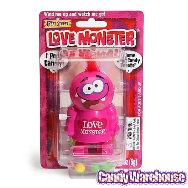 Treat Street Wind-up Valentine Love Monster Candy Poopers: 8-Piece Set