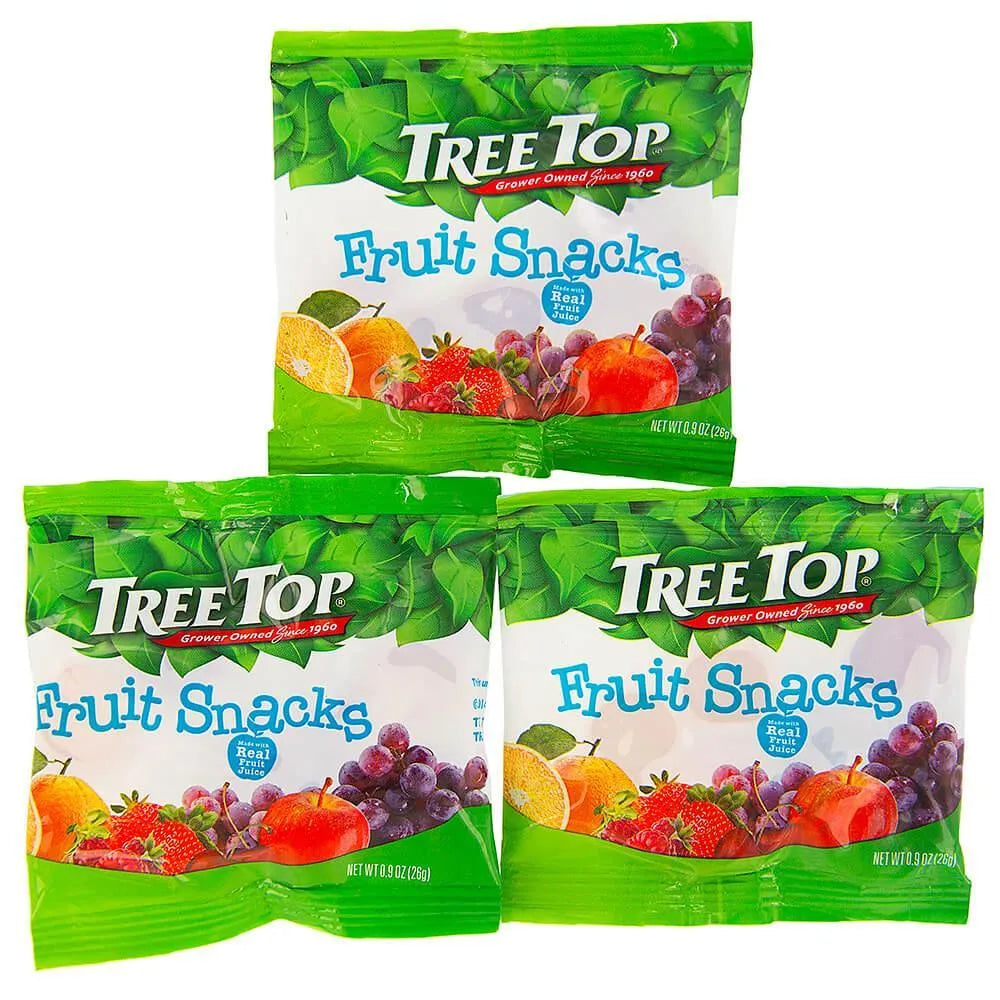 Tree Top All Natural Fruit Snacks Candy Packets: 80-Piece Box