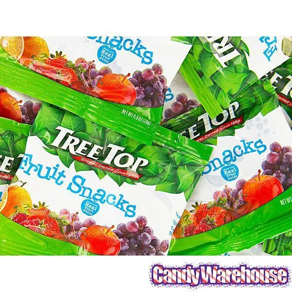 Tree Top All Natural Fruit Snacks Candy Packets: 80-Piece Box