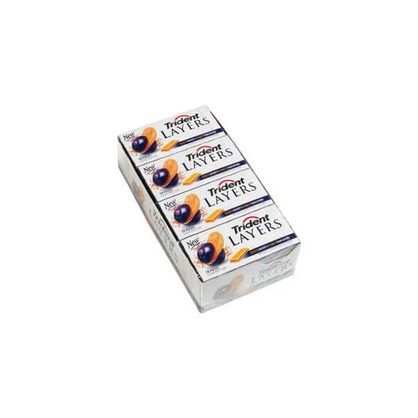 Trident Layers Sugar Free Gum Packs - Berry Tangerine: 12-Piece Box