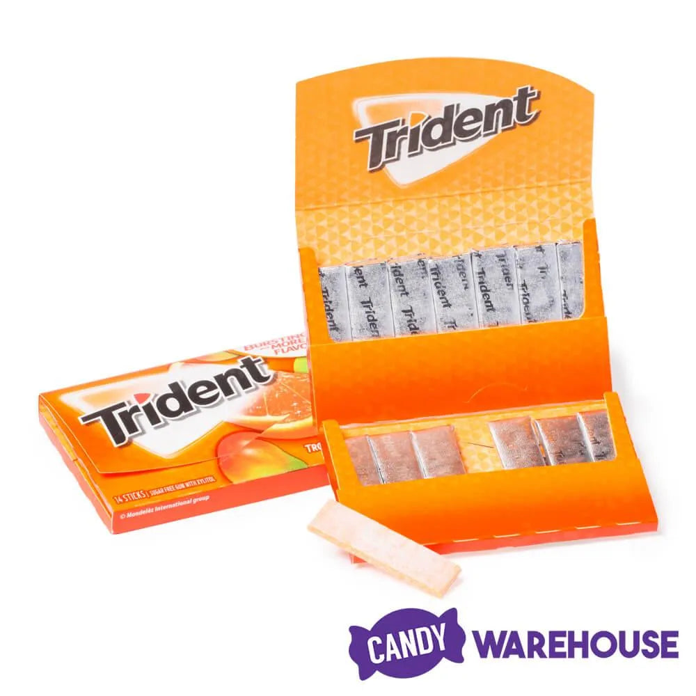 Trident Tropical Twist Sugar Free Gum: 15-Piece Box