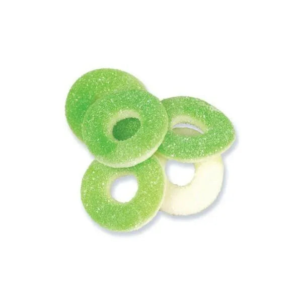 Trolli Apple O's Green Apple Gummy Rings Candy: 3LB Box