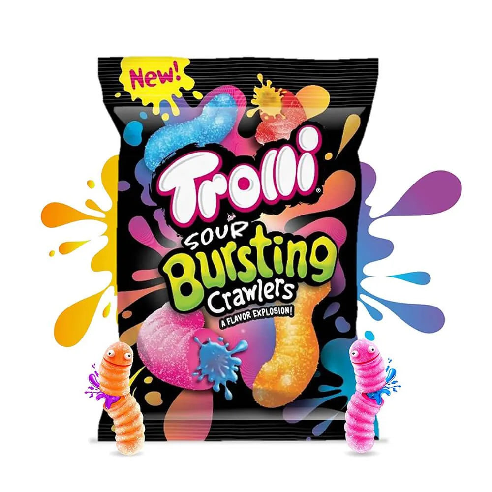 Trolli Bursting Crawlers Gummy Candy: 3LB Box