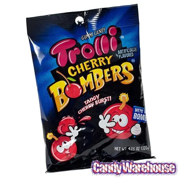 Trolli Cherry Bombers Gummy Candy: 3LB Box