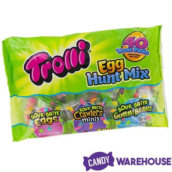 Trolli Easter Egg Hunt Candy Snack Packs Mix: 40-Piece Bag