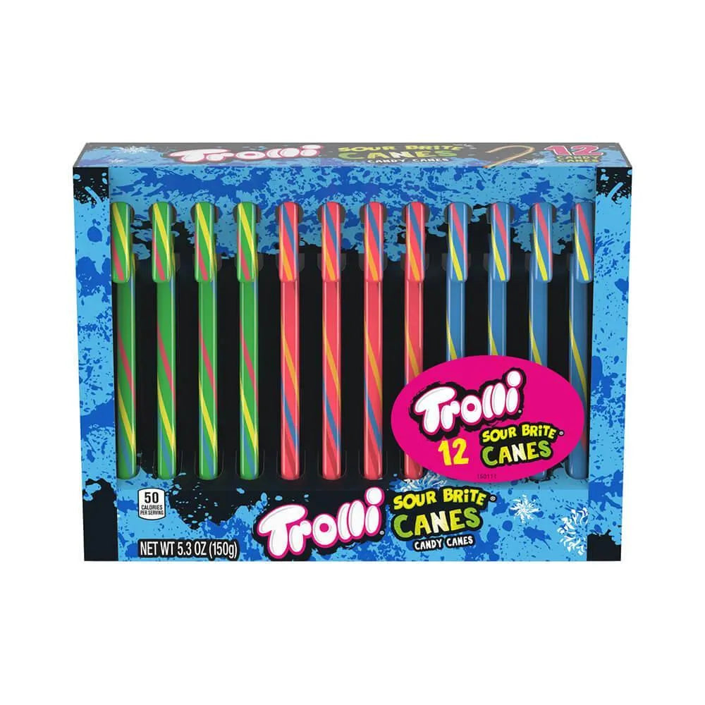 Trolli Sour Brite Candy Canes: 12-Piece Box