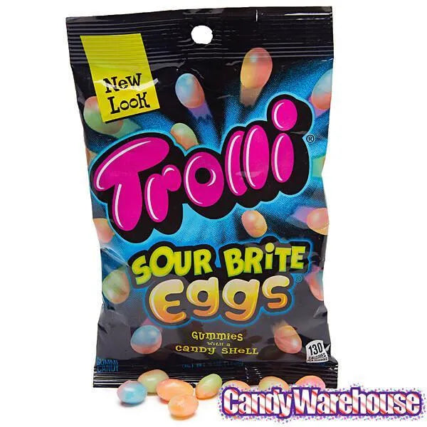 Trolli Sour Brite Crawler Gummy Eggs: 3LB Box