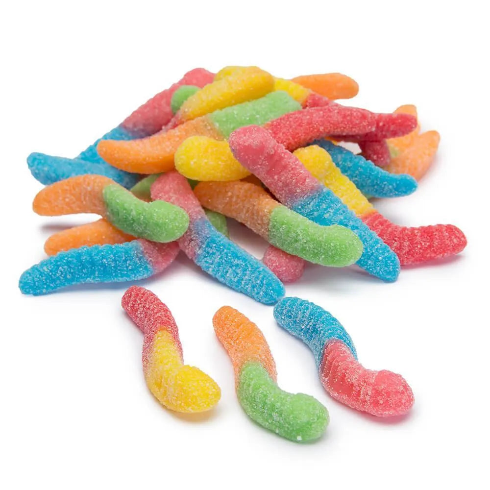 Trolli Sour Brite Crawlers Gummy Worms: 5LB Bag