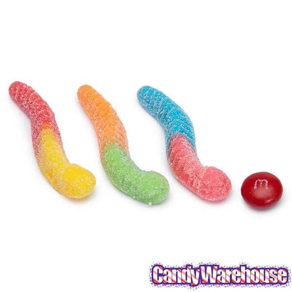 Trolli Sour Brite Crawlers Gummy Worms: 5LB Bag