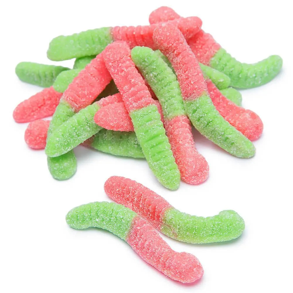 Trolli Sour Brite Crawlers Gummy Worms Candy - Watermelon: 3.75LB Box