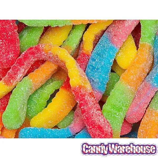 Trolli Sour Brite Crawlers Gummy Worms - Large: 5LB Bag