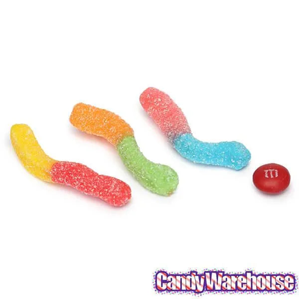 Trolli Sour Brite Crawlers Minis Gummy Worms 3.5-Ounce Packs: 12-Piece Box