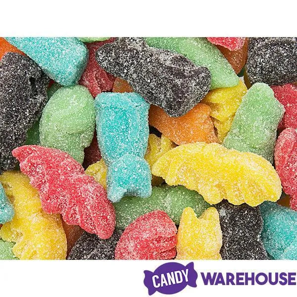 Trolli Sour Brite Gummy Bats, Cats, and Rats: 3LB Box