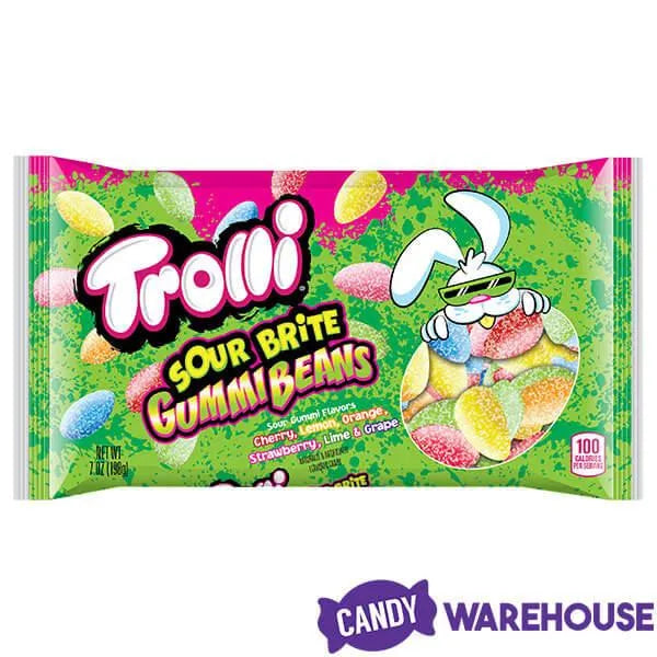 Trolli Sour Brite Gummy Beans: 7-Ounce Bag