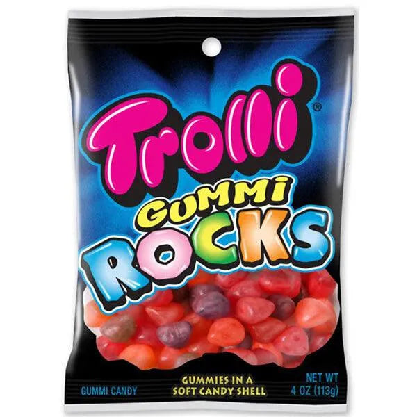 Trolli Sour Brite Gummy Rocks Candy: 3LB Box