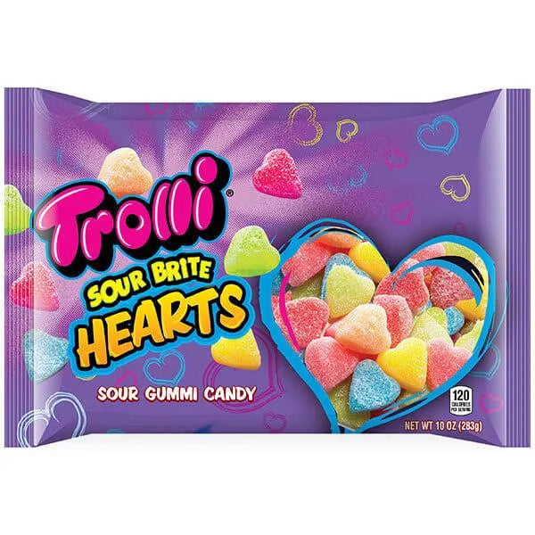 Trolli Sour Brite Hearts Gummy Candy: 10-Ounce Bag