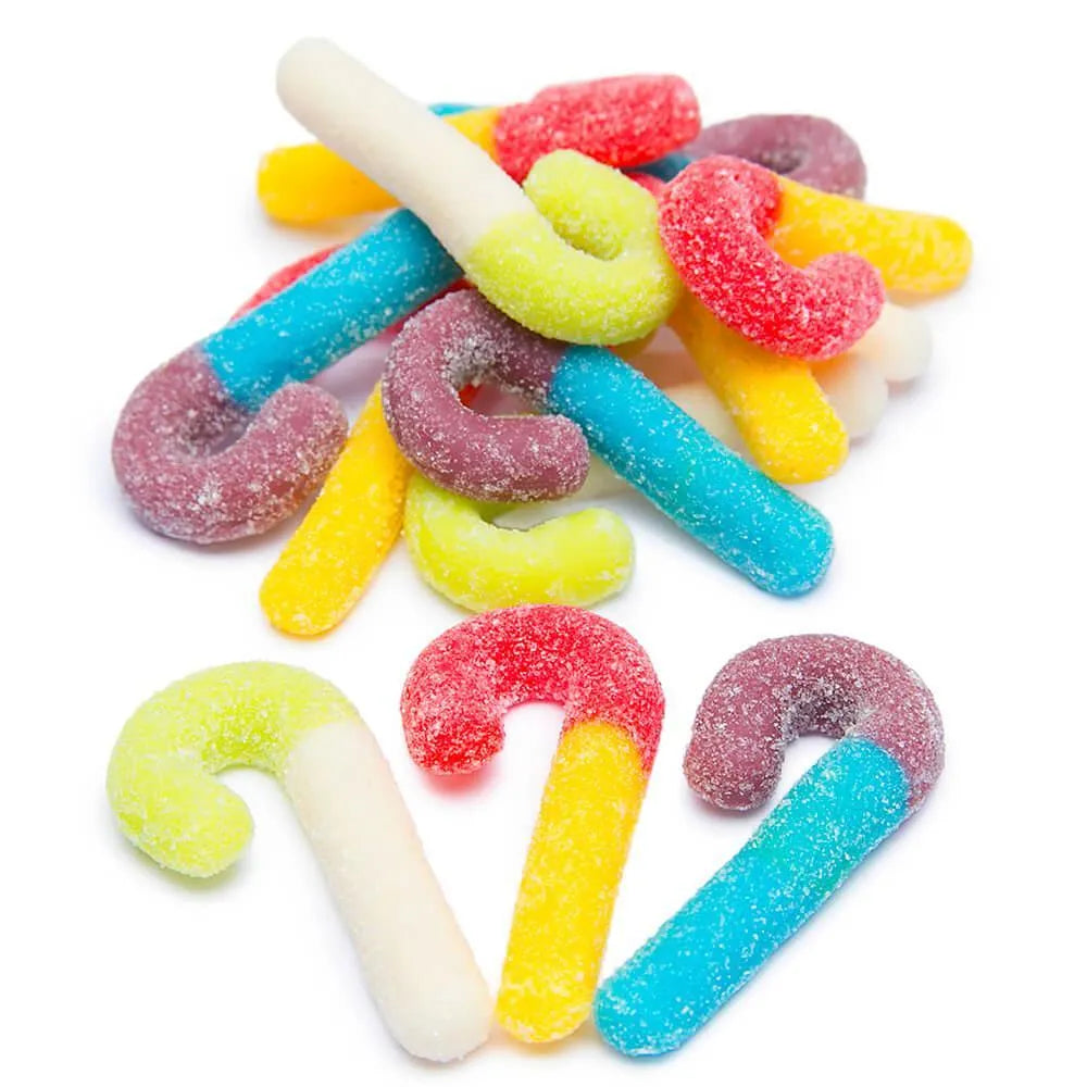 Trolli Sour Brite Mini Canes Jelly Candy Canes: 9-Ounce Bag