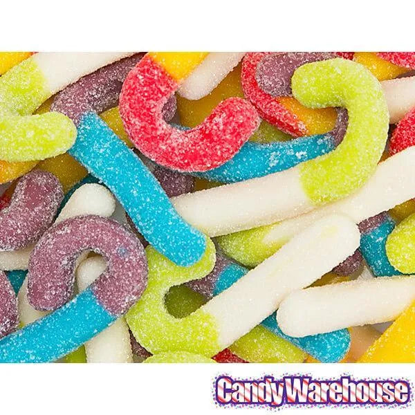 Trolli Sour Brite Mini Canes Jelly Candy Canes: 9-Ounce Bag