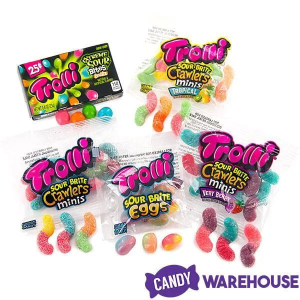 Trolli Sour Lovers Mix Gummy Candy Packs Assortment: 50-Piece Bag