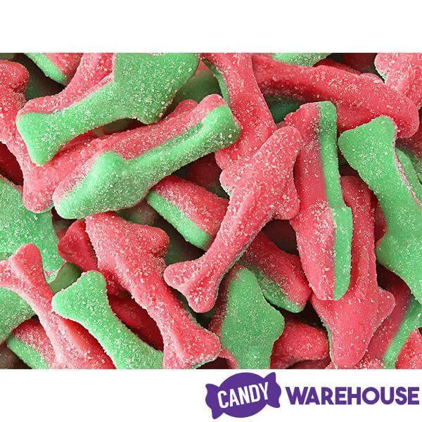 Trolli Sour Watermelon Gummy Sharks Candy: 3LB Box