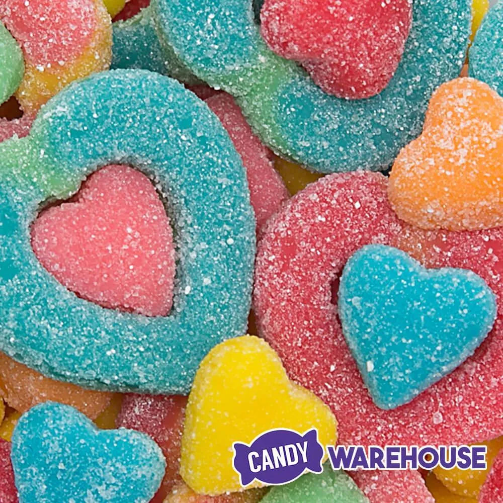 Trolli Sweet and Sour Mash Up Hearts Gummy Candy: 10-Ounce Bag