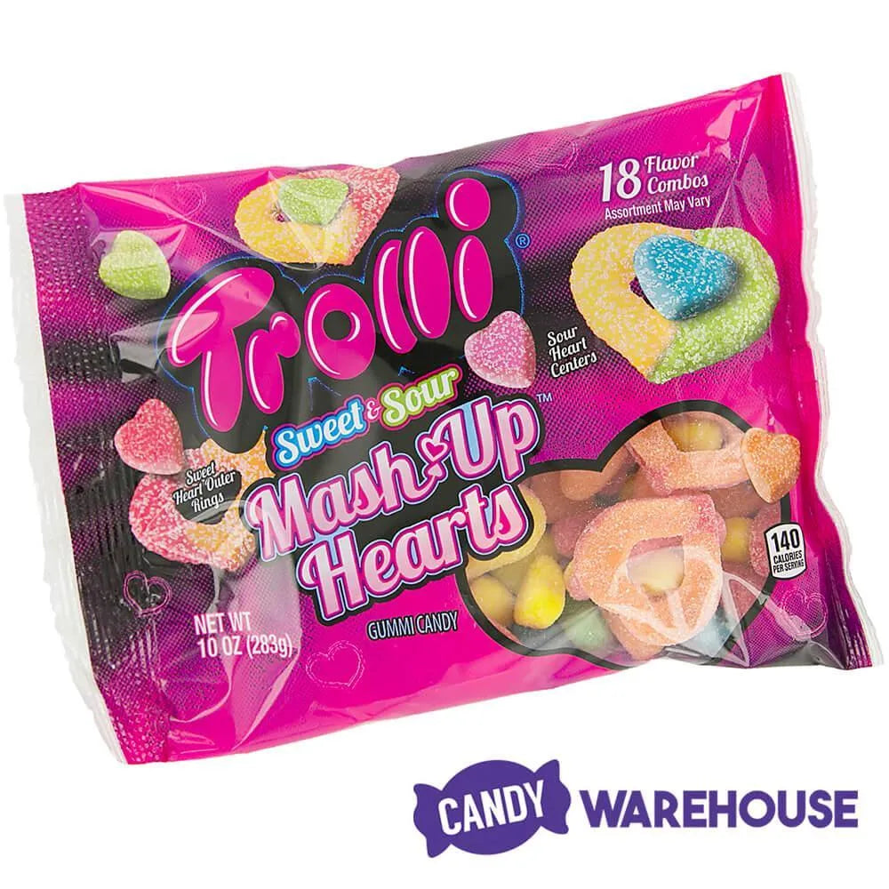 Trolli Sweet and Sour Mash Up Hearts Gummy Candy: 10-Ounce Bag