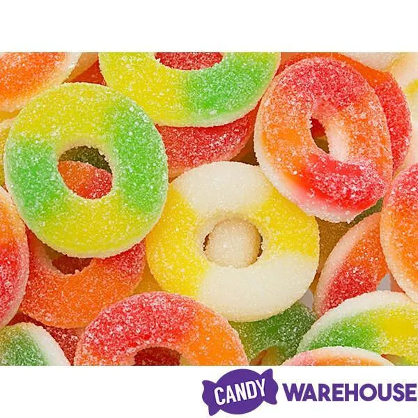 Trolli Tropic O's Assorted Gummy Rings Candy: 3LB Box