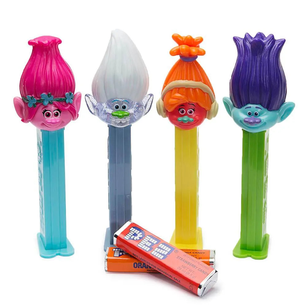 Trolls PEZ Candy Packs: 12-Piece Display