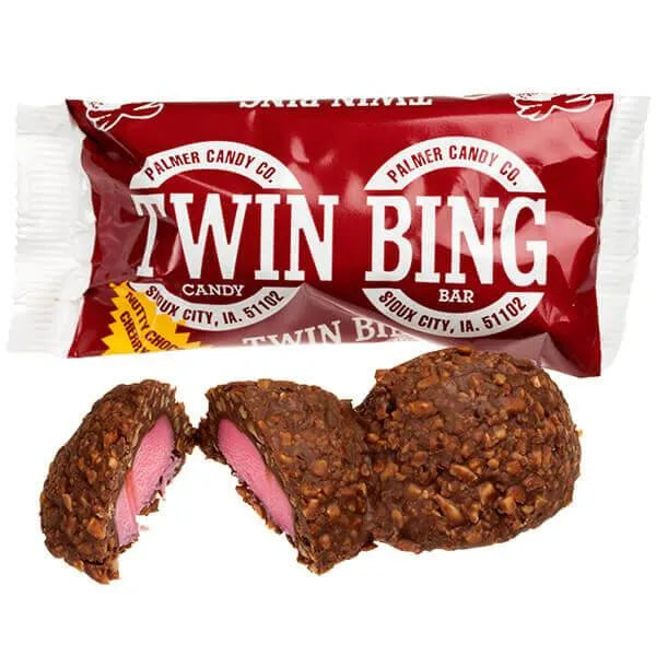 Twin Bing Cherry Candy Bars: 36-Piece Box