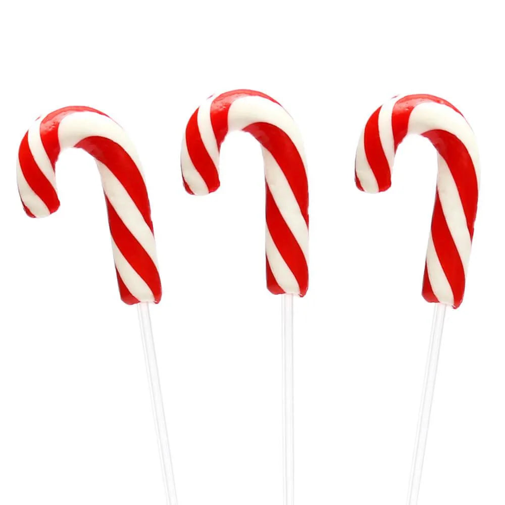 Twinkle Candy Red & White Christmas Candy Cane Lollipops: 100-Piece Bag