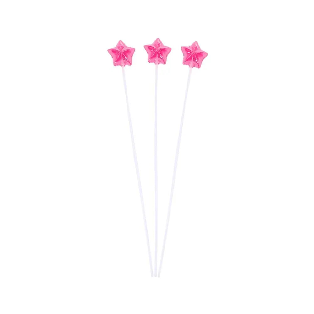 Twinkle Candy Star Lollipops - Pink: 120-Piece Bag