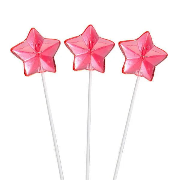 Twinkle Candy Star Lollipops - Red: 120-Piece Bag