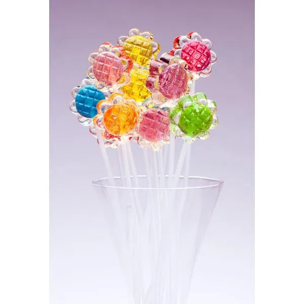 Twinkle Candy Sunflower Lollipops: 120-Piece Bag