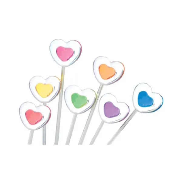 Twinkle Candy Two-Tone Hearts Lollipops: 120-Piece Bag