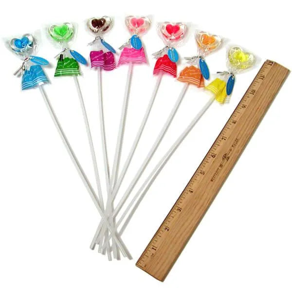 Twinkle Candy Two-Tone Hearts Lollipops: 120-Piece Bag