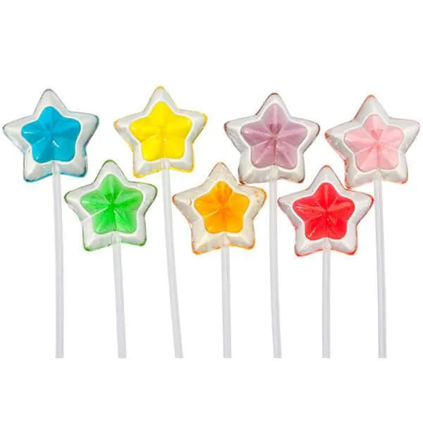 Twinkle Candy Two-Tone Star Lollipops: 120-Piece Bag